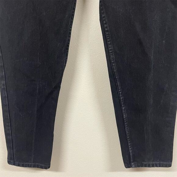 Jordache Women's Vintage Black Denim Tapered Jeans Size 17/18 Retro 1970s - Picture 2 of 9